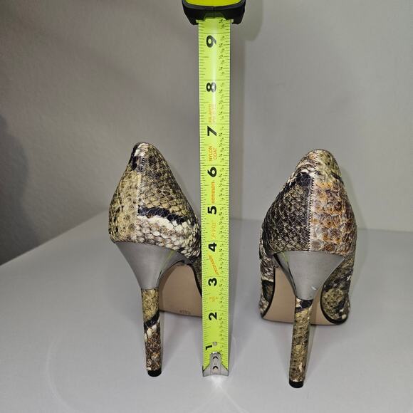 Worthington Snakeskin Pumps Womens 6 Python Stiletto Heel Career Glam Sexy Boss - Picture 7 of 9